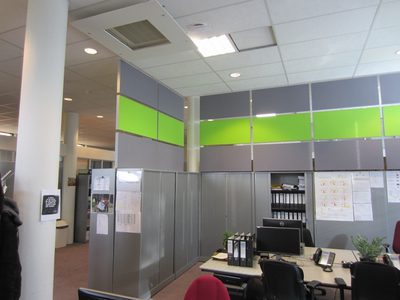 Incatro Room Acoustics AR Tbreeze hangend akoestisch bureauscherm 7