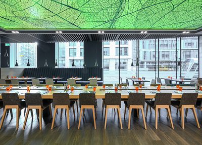 Incatro Bureau Moderne banque de Luxembourg AR Tceiling LED 6