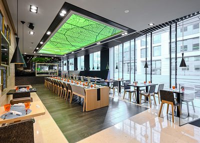 Incatro Bureau Moderne banque de Luxembourg AR Tceiling LED 7