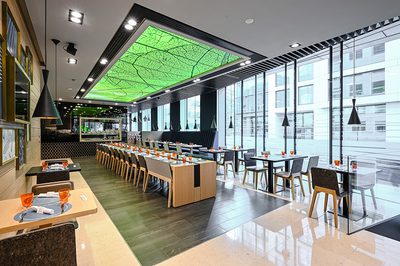 Incatro Bureau Moderne banque de Luxembourg AR Tceiling LED 7