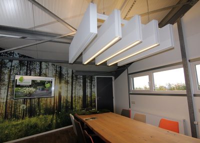 Incatro akoestiek artbaffle90 met licht hannen3